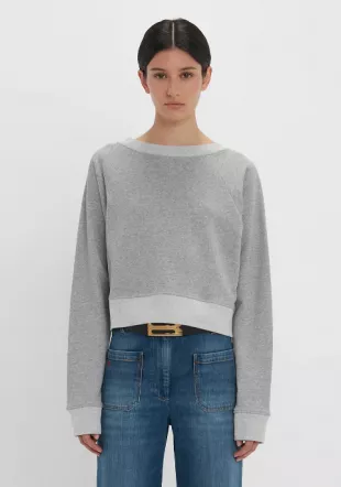Constance Sweatshirt In Grey Marl