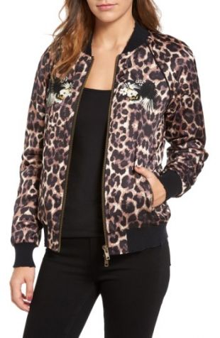 Pam & Gela - Pam & Gela Embellished Bomber Jacket | Nordstrom