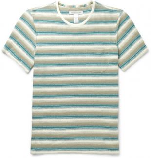 Outerknown   Striped Hemp and Organic Cotton Blend Jersey T Shirt