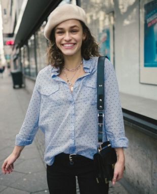 CHEMISE EN VOILE DE COTON A POIS