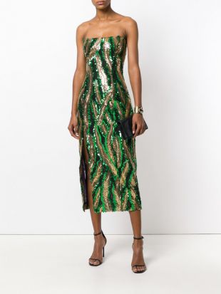 The green dress, brilliant Fallon Carrington (Elizabeth Gillies) in Dynasty  S01E18 | Spotern