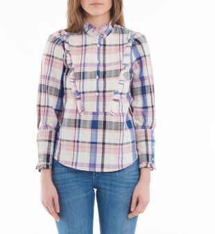 Blouse à carreaux
