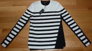 WOMEN'S RAG & BONE IVORY CECILEE STRIPE PULLOVER SZ SMALL NEW WITH TAGS $295 SRP | eBay