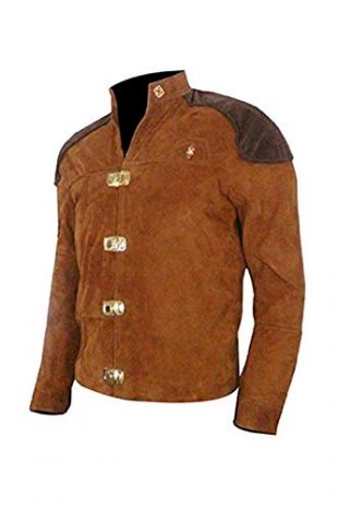 Warriors Viper Pilot Battlestar Galactica Brown Suede Jacket