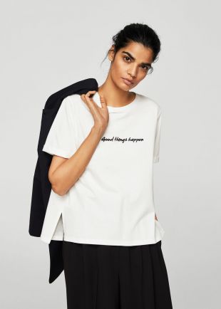 T shirt message brodé