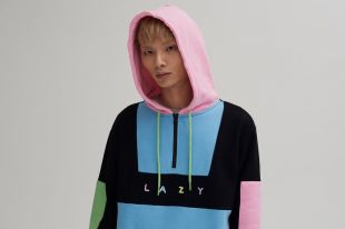 Lazy Oaf Colour Panel Hoodie