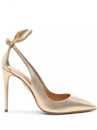 Bow Tie 105mm OLeather Pumps