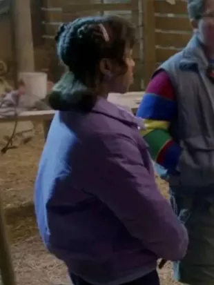 Stranger Things S05 Erica Sinclair Purple Jacket