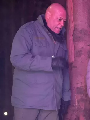 The Astronaut Laurence Fishburne Grey Cotton Jacket