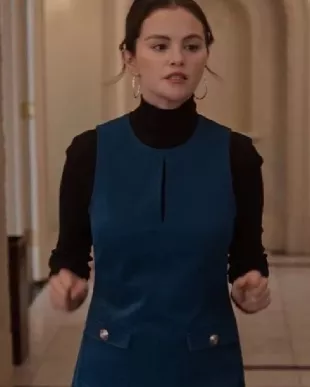 Only Murders in the Building Selena Gomez Blue Mini Dress