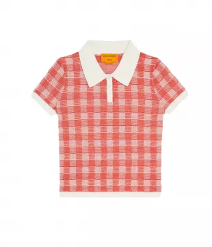Gingham Shrunken Polo