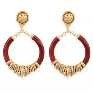 Mariza Earrings in Gold Brick