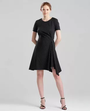 Pinstripe Knit Dress