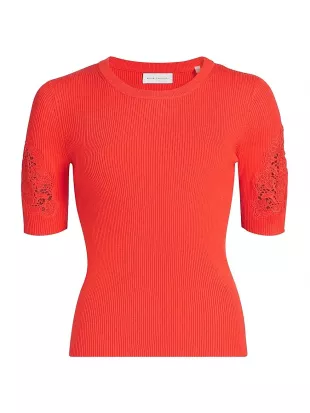 The Magnolia Lace Trimmed Sweater