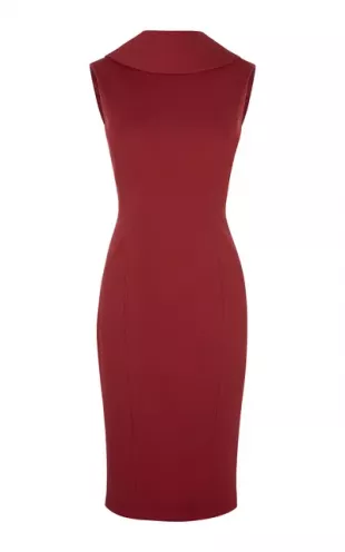 High Neck Pencil Dress
