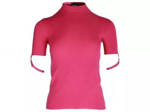 JACQUEMUS - Haut Côtelé Torre La Maille en Viscose Rose Coton