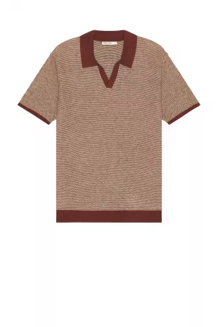 Liam Polo in Burgundy & Natural