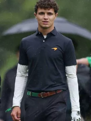 Lando Norris 2025 BMW PGA Championship Black Polo Shirt