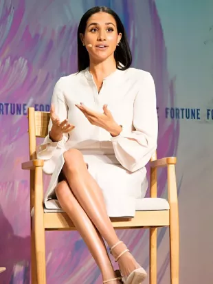 Fortune Most Powerful Women Summit 2025 Meghan Markle White Blouse