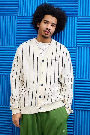 Striped Ecru Cardigan