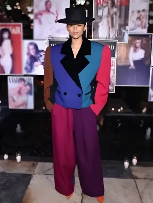 Marc Jacobs x Zendaya Vanity Fair Color Block Suit
