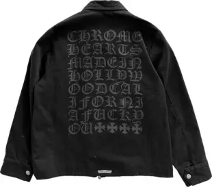 Black Back Logo Street Meat Jacket