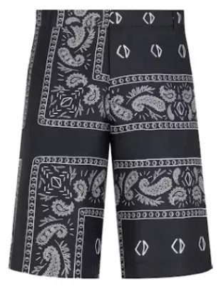 Bandana Motif Shorts