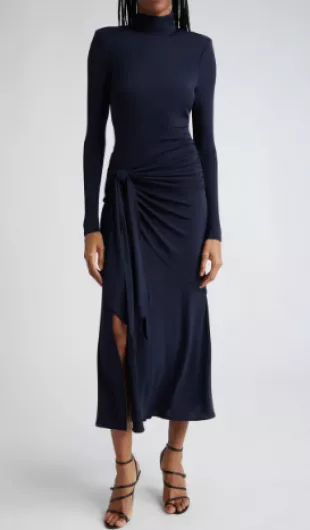 Johnson Midi Dress in Navy