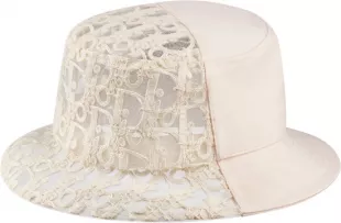 Ivory Oblique Split Bucket Hat