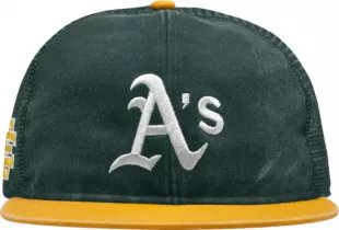 Oakland A's Green & Yellow Trucker Hat