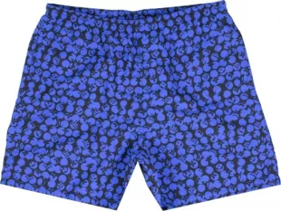 Black & Blue Polka Dot Swim Shorts