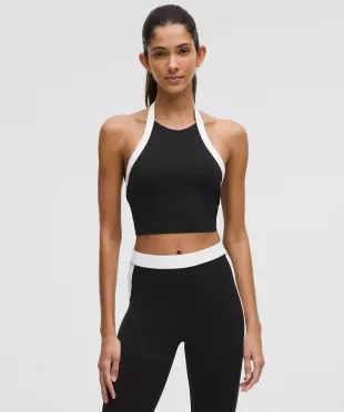 Nulu Cropped Halter Tank Top