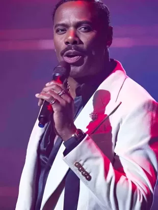 Colman Domingo The Running Man 2025 White Blazer