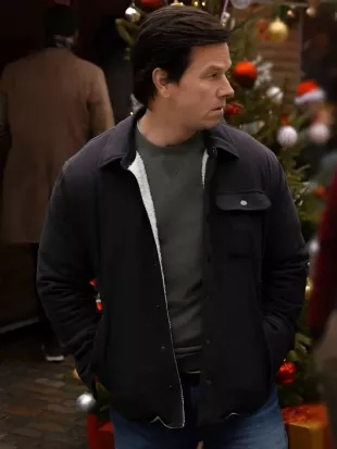 The Family Plan 2 Mark Wahlberg Black Jacket