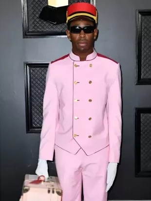 Tyler The Creator Pink Bellhop Suit