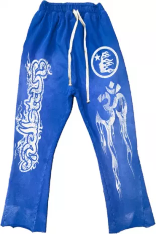 Blue Yoga Flared Sweatpants