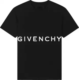 Black Wide Logo T Shirt