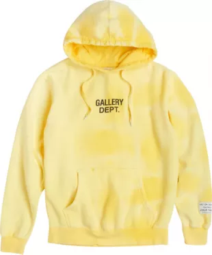 Yellow Sun Faded Logo Hoodie
