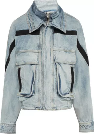 Light Blue Denim Ski Jacket
