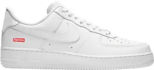 Air Force 1 Low x Supreme Box Logo White