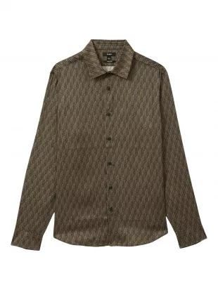 Lafraneire Monogram Long-Sleeve Shirt