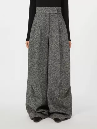 Wool and Silk Tweed Trousers