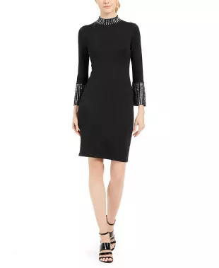 Bling-Trim Dress