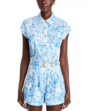 Morgan Floral Poplin Romper