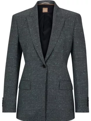 Tracker S03 Fiona Rene Single Button Grey Blazer