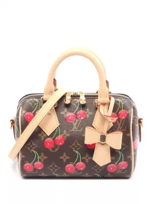 2021-2025 Takashi Murakami Monogram Cherry Speedy Bandouliere 20 satchel