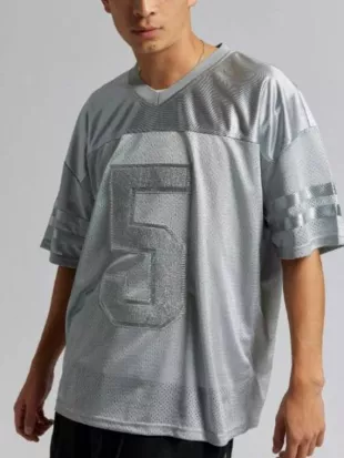 The Voice S28 Conrad Kahlil Grey Football Jersey Tee