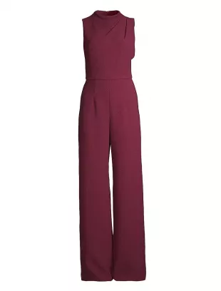 Corinne Sleeveless Flared-Leg Jumpsuit