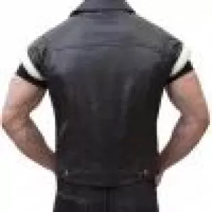 Black Leather Vest