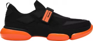 Black & Orange Cloudbust Sneakers
